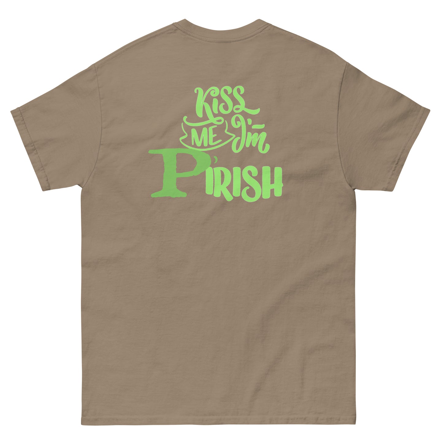 P'Irish Men's classic tee (Front and Back printing)