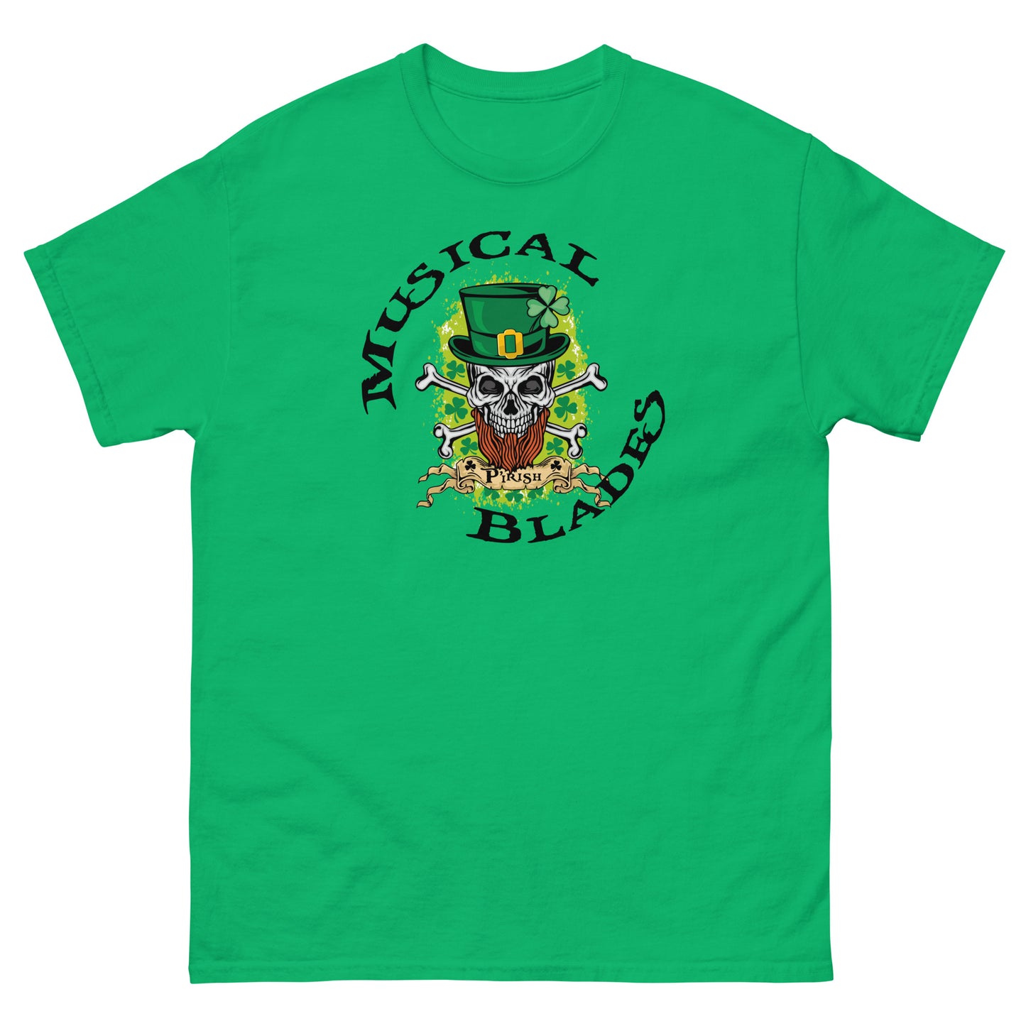 P'Irish Men's classic tee (Front and Back printing)