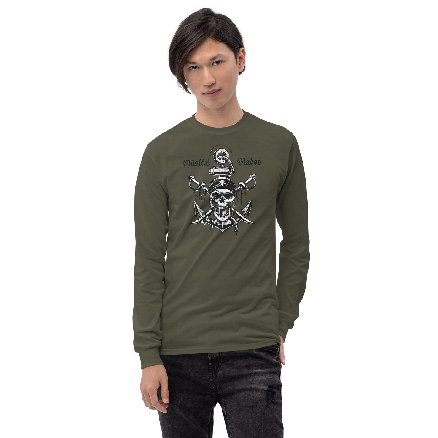 Skull and Anchor - Men’s Long Sleeve Shirt