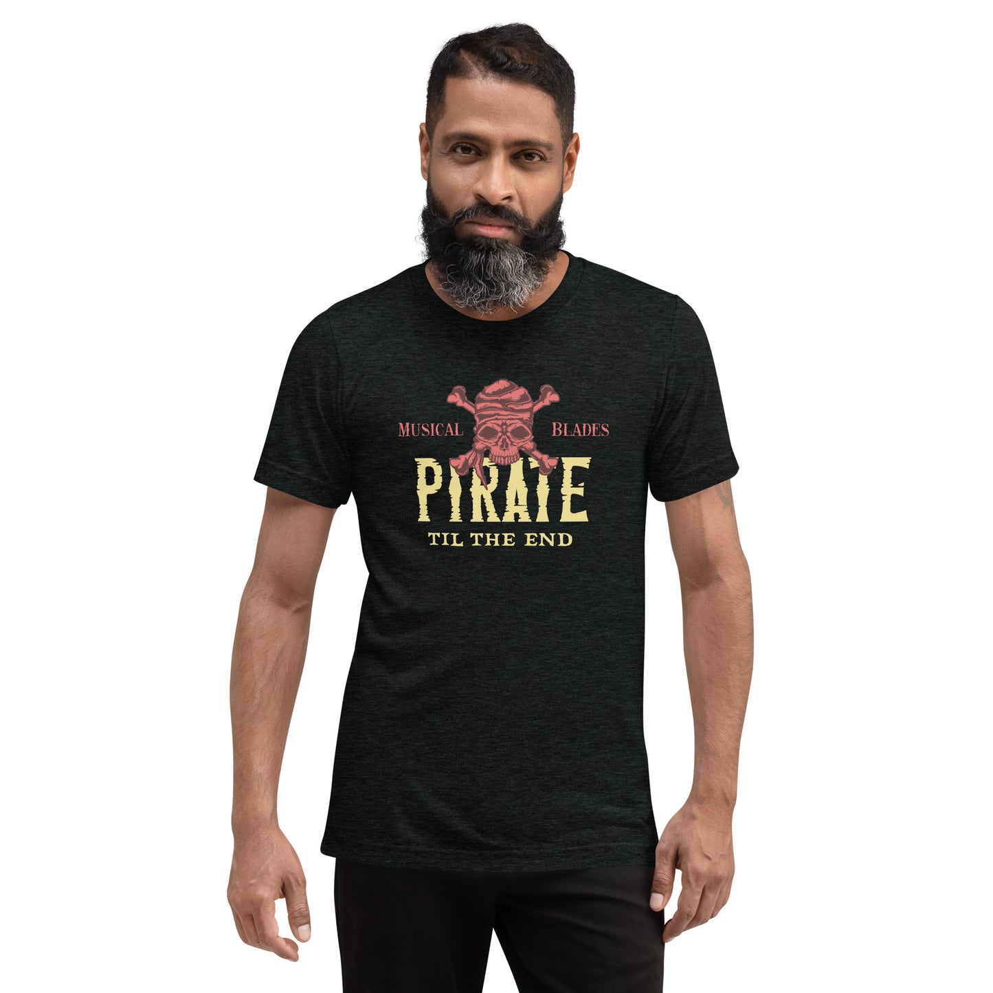 Pirate til the End - Fitted short sleeve t-shirt